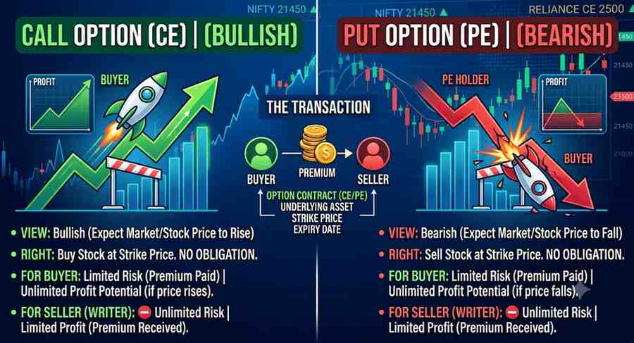 What is CE and PE in Stock Market Trading? Complete Guide for Beginners