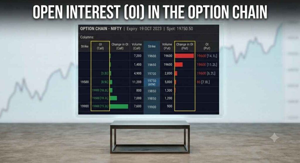 Open Interest in Nifty Option Chain