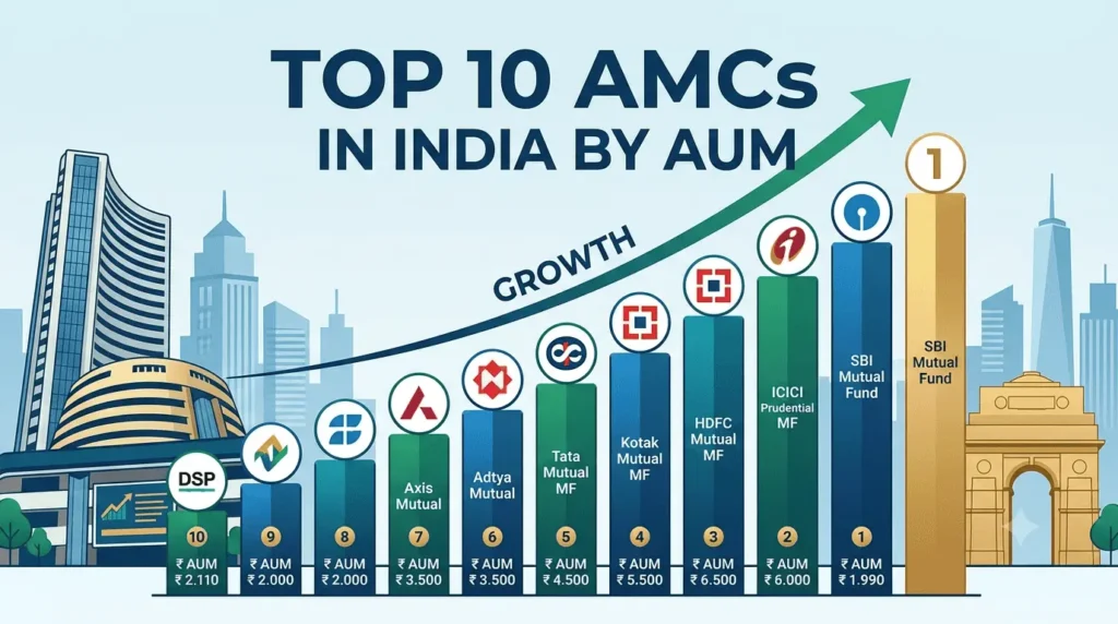 Top 10 AMCs in India by AUM